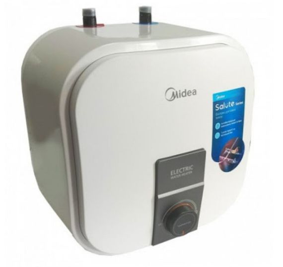 Водонагрівач Midea під мийку, 15 л, 2,5 кВт, "мокрий" ТЕН, вертикальний, квадратний, білий (D15-20VI(U))