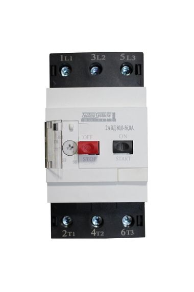 Автоматичний вимикач 2АВД 80-56А захисту двигуна 220V 25kW / 400V 40kW Ny95505606 | Зображення 1