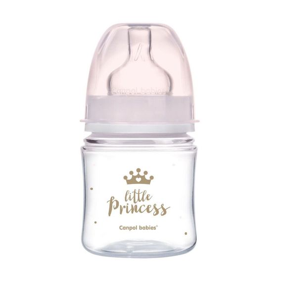 Пляшка антиколікова дитяча Easystart Royal baby Canpol babies 35/233_pin Рожевий shop (5901691844407)