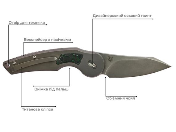 Ніж Fox Jupiter Titanium Jungle Wear CF | Зображення 8