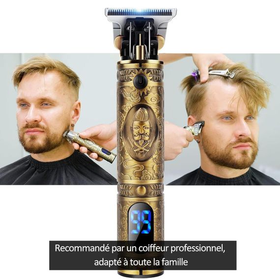 Машинка для стриження волосся, тример для довгого волосся, тример для бороди, бездротовий, електричний | Зображення 4