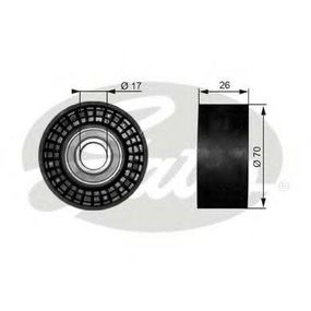 Шків привідного паса GATES T38018 на MAZDA TRIBUTE вездеход закрытый (EP)