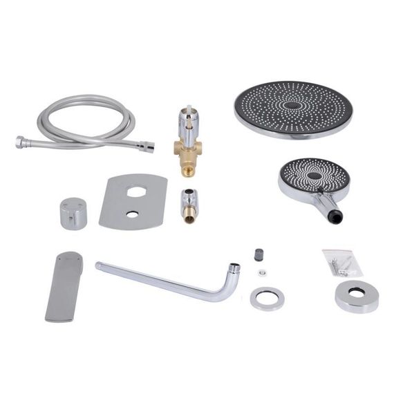 Душова система універсальна Qtap Slavonice прихованого монтажу на два споживача QTSLA113CRM45898 Chrome | Зображення 9