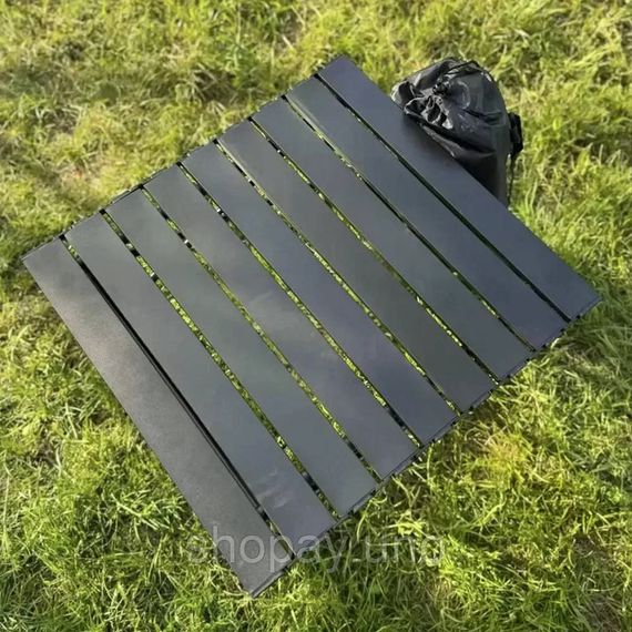 Складной туристический стол 50×55×50 см черный • Компактный кемпинговый стол для пикника, рыбалки, дачи, пляжа и отдыха на природе | Зображення 5