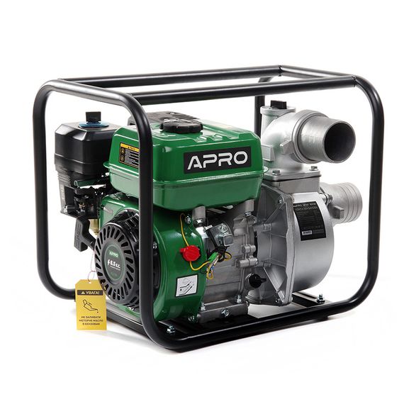 Мотопомпа WP-60 6.5л.с. 60 м³/ч 30м бензиновая 4-х тактн. APRO | Зображення 5
