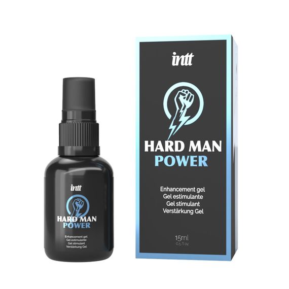 Стимулювальний гель для ерекції Intt Hard Man Power (15 мл), екстракт гінгко білоба, таурин