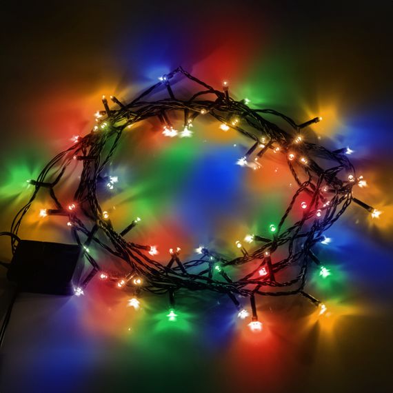 Электрическая гирлянда YES Нить 974844 4.9 м 70 LED мультиколор | Зображення 1