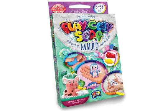 Набір для творчості PCS-02-01U,02U,03U,04U "Пластилінове Мило "PLAY CLAY SOAP" малий DANKO | Зображення 2