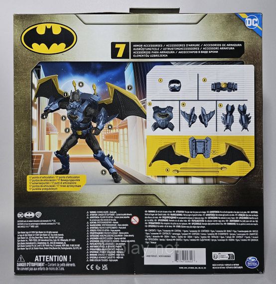 Оригінал DC Comics Batman Adventures Action Figure Бетмен 30 см ігрова фігурка з розкладними крилами | Зображення 4