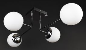 Люстра стельова на 4 лампочки 27271 Хром 21х48х70 см.