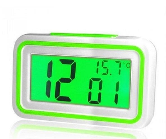 Голосовые часы, будильник UKC KK-9905 TR White/Green