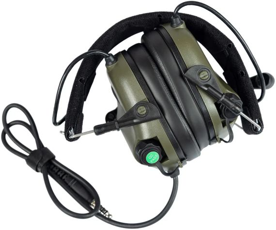 Активні навушники Earmor M32X Mod4 Green з мікрофоном (сумісні з ARC Rail ) | Зображення 6