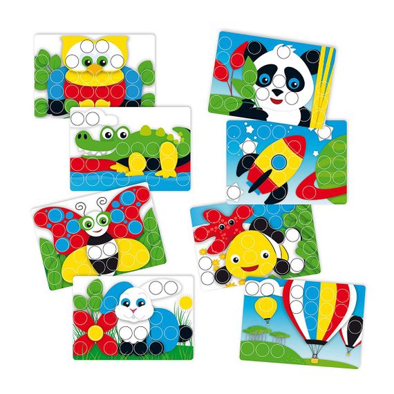 Набір - Для Занять Мозаїкою (33 Мм Фішки (40 Шт.) + Дошка) | Зображення 1