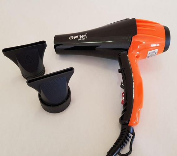Фен професійний для волосся з насадкою GEMEI GM1751 2200 Вт чорний (LP-91045) | Зображення 5