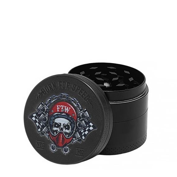 Гриндер Для Измельчения Травы 4 Составной "Skull Black V2" | Зображення 1