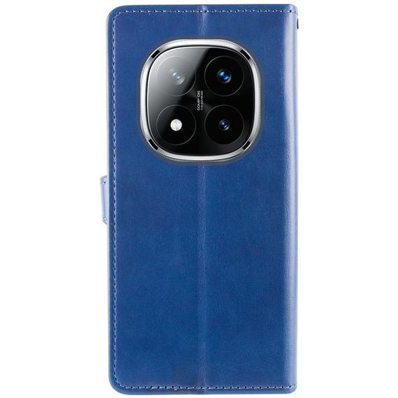 Шкіряний чохол-книжка GETMAN Gallant (PU) для Xiaomi Redmi Note 14 Pro 4G Синій | Зображення 1