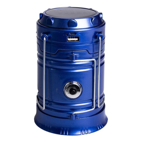 Ліхтар кемпінговий акумуляторний підвісний USB 9×20 см туристичний підвісний ліхтар 36Вт Синій HP-DT-1 | Зображення 4