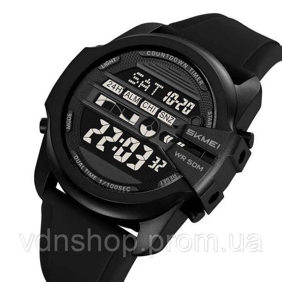 Военные часы с подсветкой SKMEI 2442BK, Водонепроницаемое часы Новые командирские PQ-17 | Зображення 1