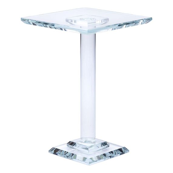 Тортівниця скляна на ніжці 12×12×18 см кругла стійка для торта, капкейків HP-4-71M | Зображення 2