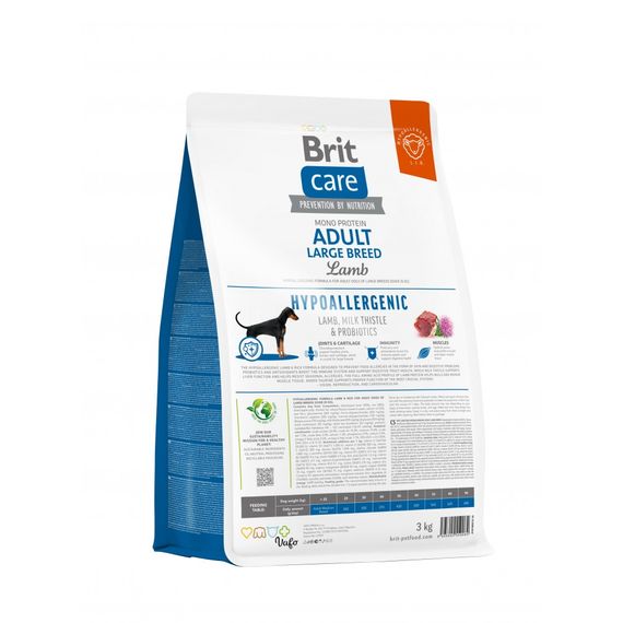 Корм сухий Brit Care Dog Hypoallergenic Adult Large Breed для дорослих собак великих порід з ягням 3 кг | Зображення 2