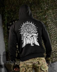 Тактическая худи MAKLIN Girl  трон черная  ДЛ7066