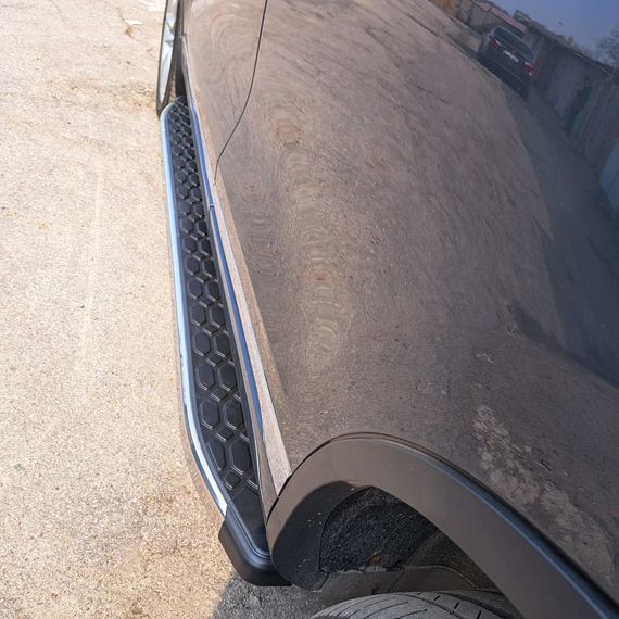 Бокові пороги BlackLine (2 шт, алюміній) для Volkswagen Touareg 2010-2018 рр | Зображення 4