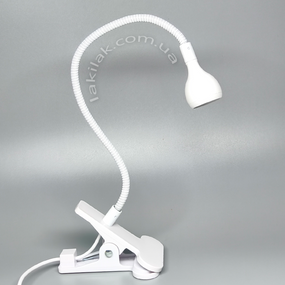 УФ лампа на клипсе для ногтей (работает от USB) белая 5W