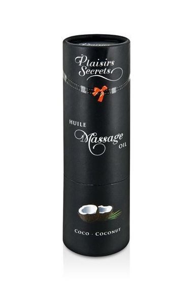 Масажна олія Plaisirs Secrets Coconut (59 мл) з афродизіаками, їстівна, подарункова упаковка | Зображення 2