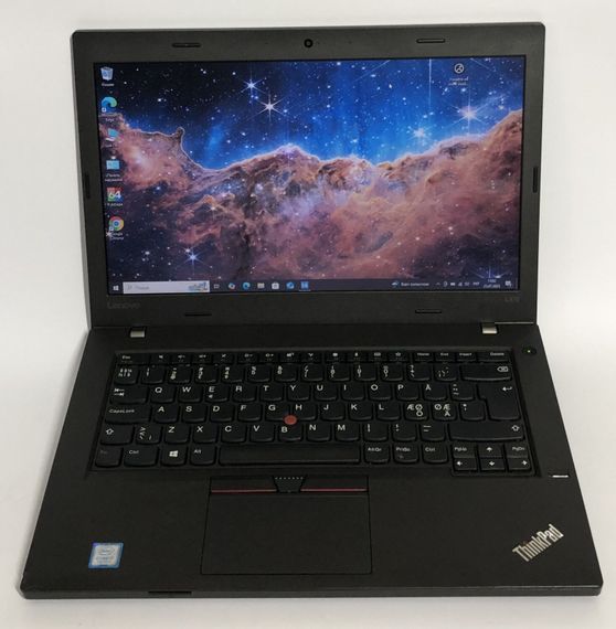 Ноутбук Б-клас Lenovo ThinkPad L470 / 14" (1366x768) TN / Intel Core i7-7500U (2 (4) ядра по 2.7 - 3.5 GHz) / 8 GB DDR4 / 256 GB SSD / AMD Radeon R5 M430, 2 GB DDR3, 64-bit / WebCam / Win 10 Pro б/в | Зображення 1