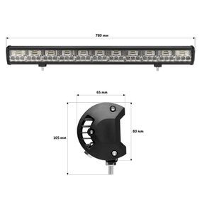 Світлодіодна фара StarLight JR-K-198W 9-32V combo