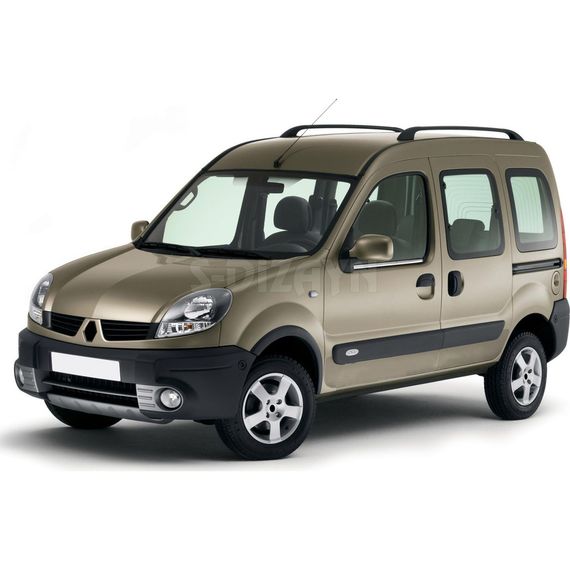 Наружняя окантовка стекол (2 шт, нерж.) Carmos - Турецкая сталь для Renault Kangoo 1998-2008 гг | Зображення 1
