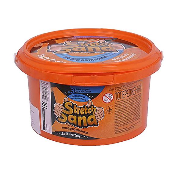 Набор креативного творчества "Stretch Sand"  STS-02-01U 400 гр Оранжевый
