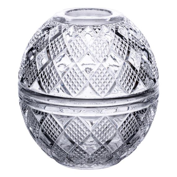 Салфетница на стол кухонная Ø15 см салфетница стеклянная круглая в форме яйца HP-4-110