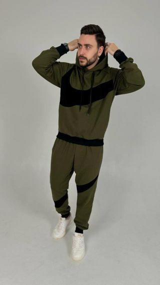 Костюм Nike з худі хакі | Зображення 5