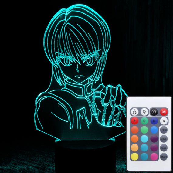 Акриловий світильник-нічник з пультом 16 кольорів Курапіка Мисливець tty-n001729
