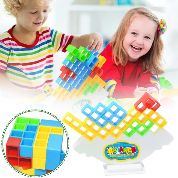 Балансуючий блок Tower Kid Stack 48 шт. для дітей (sv3449) | Зображення 4