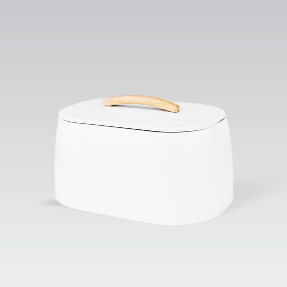 Хлебница Maestro МR-1675 White 16.5х24х33.5 см белая | Зображення 1