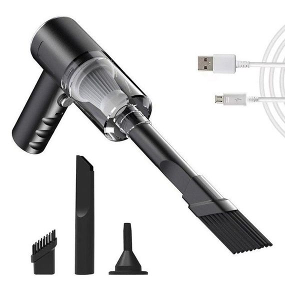 Ручний міні акумуляторний пилосос для машини / будинку з насадками AS-228 | Зображення 8