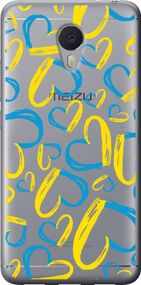 Чехол на Meizu M3 Note Сердца UA "5292u-256-17620"