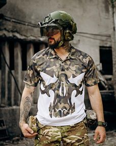 Милитари поло футболка jblivion punisher mtk ПП7496