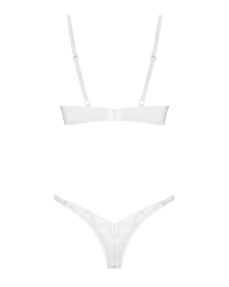 Комплект білизни Obsessive Alissium set Білий XS/S | Зображення 3