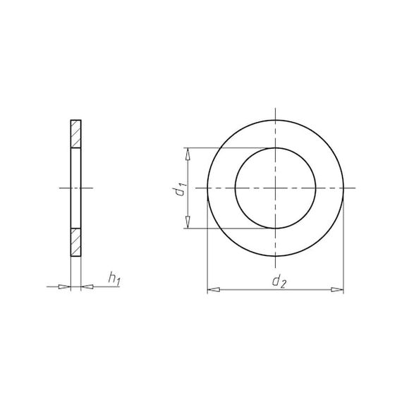 Плоска шайба для шестигранних болтів і гайок | Зображення 1