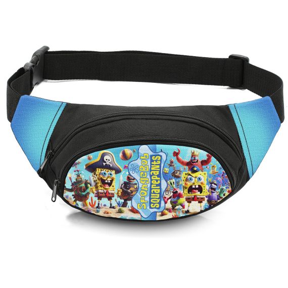Сумка-бананка дитяча з принтом Губка Боб поясна сумка для хлопчика (4491)