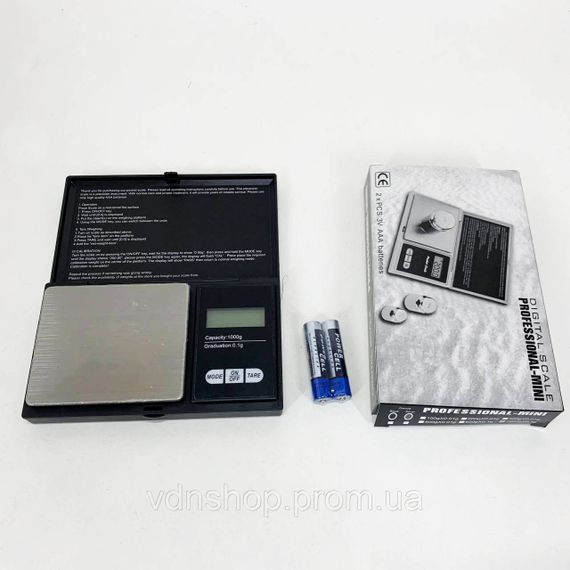 Ваги компактні золото 1000г, Ювелірні ваги для точного вимірювання Цифрові електронні ювелірні IX-84 | Зображення 6