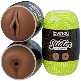 Мастурбатор - Slider Double-Ended Masturbator Vagina and Anus Brown