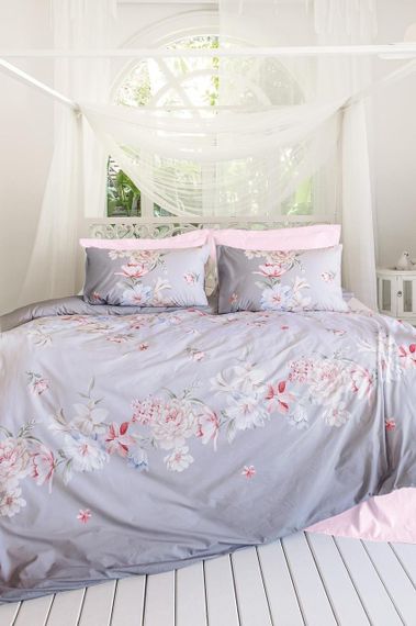 Постільна білизна з рушником Altinbasak Ranforse 200 х 220 см Selene Anew