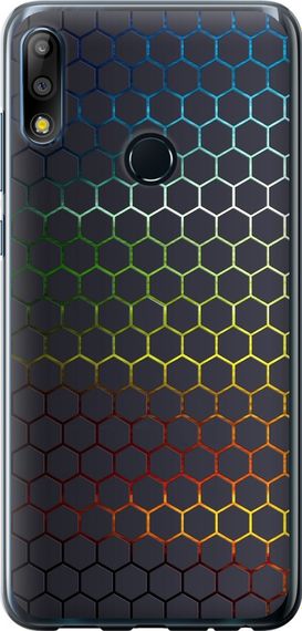 Чехол на Asus Zenfone Max Pro M2 ZB631KL Переливающиеся соты "498u-1641-17620"