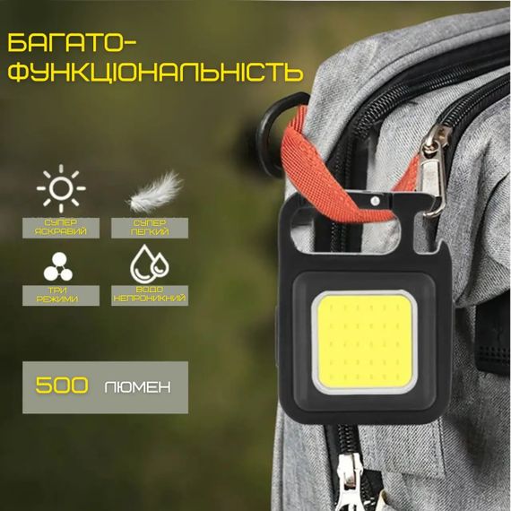 Світлодіодний міні ліхтар на магніт на аккумуляторе Портативний кишеньковий ліхтарик | Зображення 5