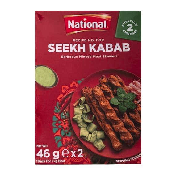 Суміш спецій для кебабів  Seekh Kabab Mix 92г National 620514006789
