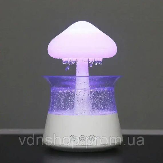 Атмосферний ультразвуковий зволожувач повітря гриб Rainfall з ефектом дощу. Нічник зволожувач повітря Doctor-101 з підсвіткою | Зображення 2
